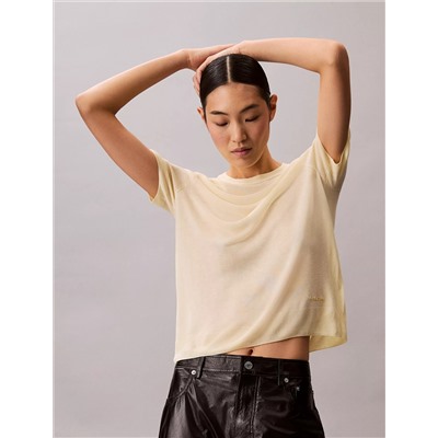 Viscose Short Sleeve Sweater