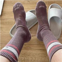 Высокие цветные плотные носки с махрой внутри Nik*e Наборы по 3 пары