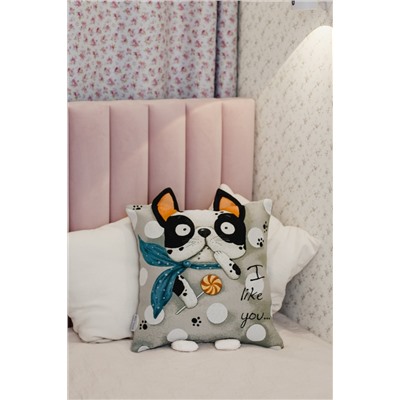 Наволочка декоративная Бульдог  45*45