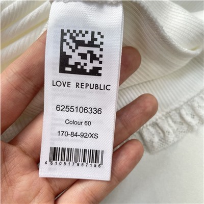 Женская футболка из смесового модала с кружевной отделкой  ЛАВ РЕП.