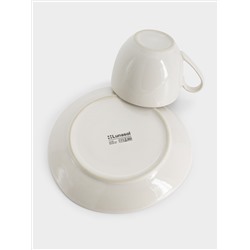 Пара кофейная, 1 перс, 2 пр, 90 мл, керамика, бежевая, в крапинку, North Organic