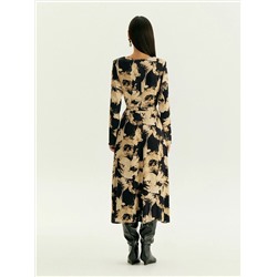 Платье с абстрактым принтом, PL1693/carn