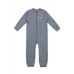 Комбинезон 8т7421.2 серый меланж/фуксия #289622