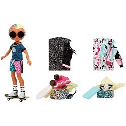 LOL Surprise OMG Guys Fashion Doll Cool Lev with 20 Surprises, Poseable, Including Skateboard, Outfit & Accessories Playset - Gift for Kids & Collectors