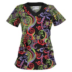 UA Imperial Garden Granite Print Scrub Top