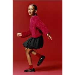 SHIMMER BALLOON PONTE DI ROMA SKIRT