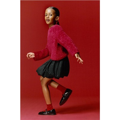 SHIMMER BALLOON PONTE DI ROMA SKIRT