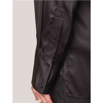 Блузка из сатина с эластаном