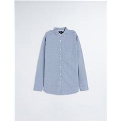 Plaid Oxford Shirt, Men, Blue