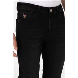 Erkek Siyah Slim Fit Jean Pantolon