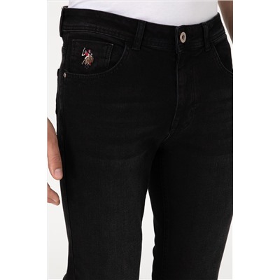 Erkek Siyah Slim Fit Jean Pantolon
