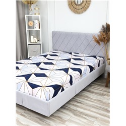 Простыня на резинке поплин Галактика