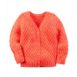 V-Neck Textured Cardigan
