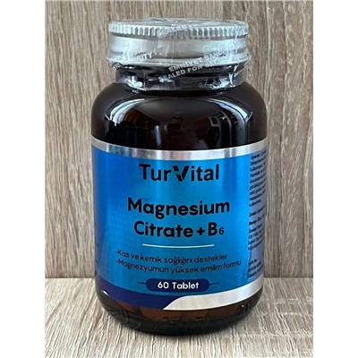 Magnezyum Citrate +B6  60 tab TurVital
