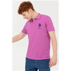 Erkek Menekşe Polo Yaka Tişört