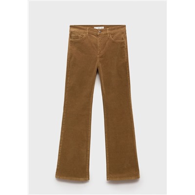 Pantalón Sienna flare crop pana