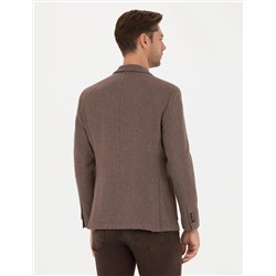 Kahverengi Slim Fit Ceket