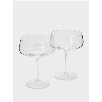 Бокал-креманка для шампанского, 450 мл, 2 шт, стекло, Melody