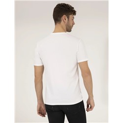 Beyaz Slim Fit Basic Tişört