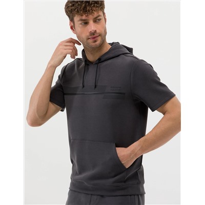 Antrasit Kısa Kollu Sweatshirt