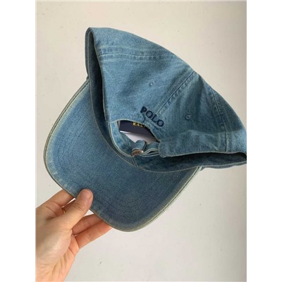 Новая бейсболка с мягким верхом из выстиранной джинсовой ткани РАЛЬ*Ф Л