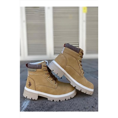 U.S. Polo Assn. U.S. POLO NUBUK DERİ SPOR BOT 1397740 MENLO 3PR BEJ