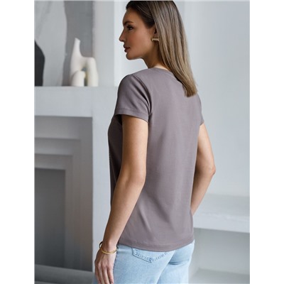 Нарядная футболка с блестящим принтом фольгой