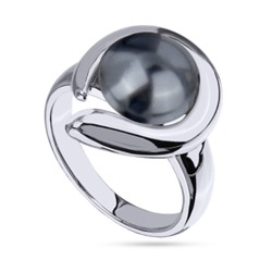 Кольцо Знаки (Майорка темно-серая 12мм; покрытие родий), Есть комплект