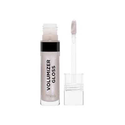 Блеск для губ Deliplus Volumizer 07, прозрачный с мерцанием