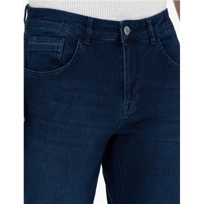Koyu Lacivert Straight Fit Jean Pantolon