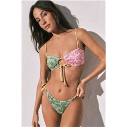 Braga bikini brasileña estampado multicolor