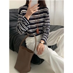 Женский лонгслив в полоску