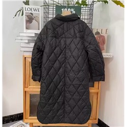 Женское однотонное хлопковое пальто-поло средней длины с разрезом H&*M