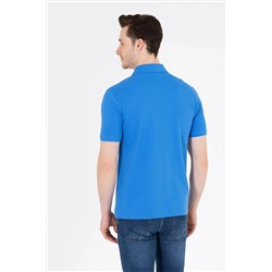 Erkek Saks Polo Yaka Tişört