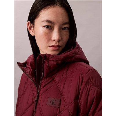 Long Hooded Puffer Jacket