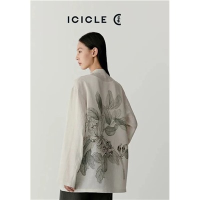 Легкая свободная повседневная блузка из рами ICICL*E ОРИГИНАЛ!