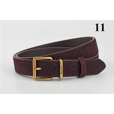 Матовый кожаный женский пояс из воловьей кожи