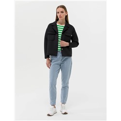 Siyah Regular Fit Örme Ceket