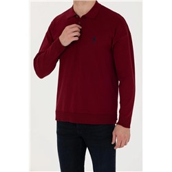 Erkek Bordo Basic Kazak