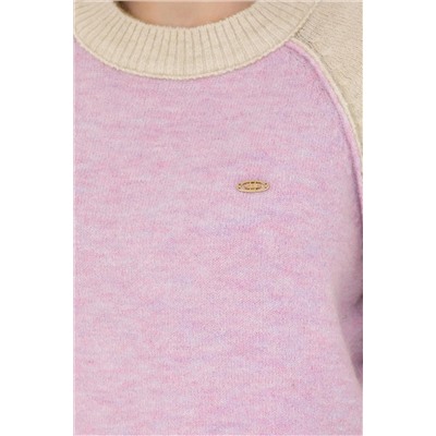 Kadın Lila Bisiklet Yaka Kazak