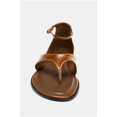 LEATHER TOE POST SANDALS