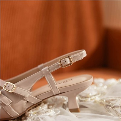 Женские лакированные туфли на тонком небольшом  каблуке, экспорт   Krau*s