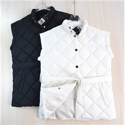 Женский стеганый жилет с ромбовидным узором и воротником-стойкой КАР*Л 😎