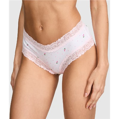 PINK Wink™ Lace-Trim Cheeky Panty