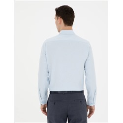Açık Oxford Mavi Slim Fit Uzun Kollu Gömlek
