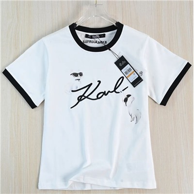 Женская хлопковая футболка КАР*Л 😎