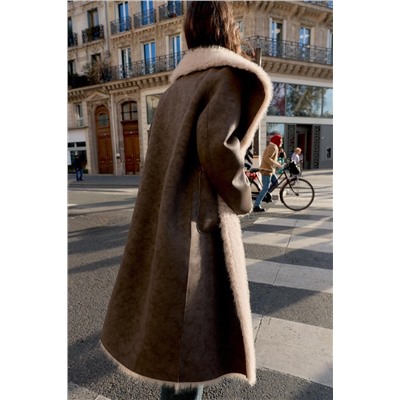 ABRIGO REVERSIBLE DOBLE FAZ EFECTO PELO