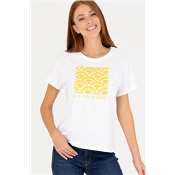 Kadın Beyaz Tişört