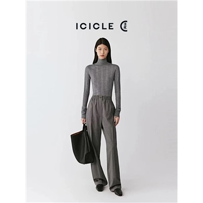 Женская водолазка из смесовой шерсти и тенселя АЙСИК*Л