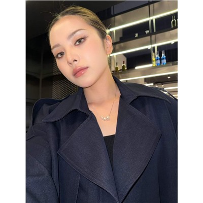 Ожерелье  Серебряная цепочка с жемчужинами   Tiffan*y Серия Tida*l Sequenc*e